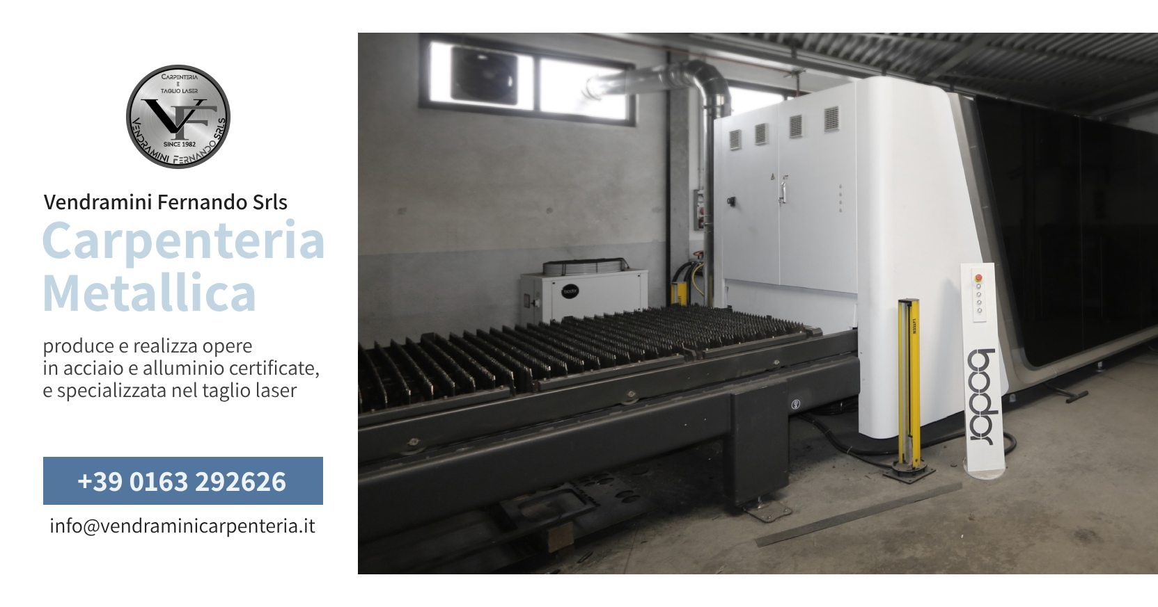 Contattaci per lavorazioni di carpenteria metallica o taglio laser a Morazzone di Vendramini Srls